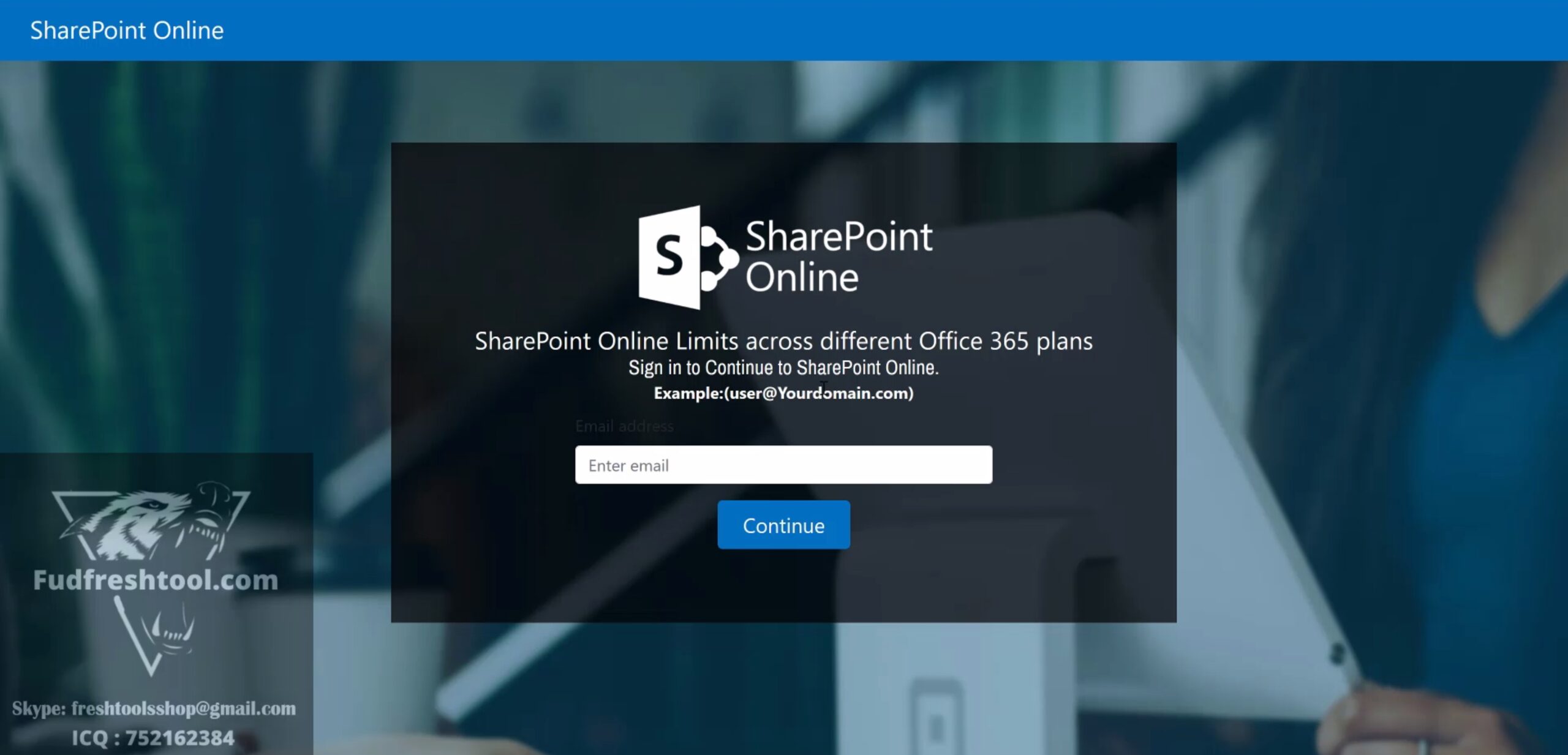 Sharepoint Scam Page