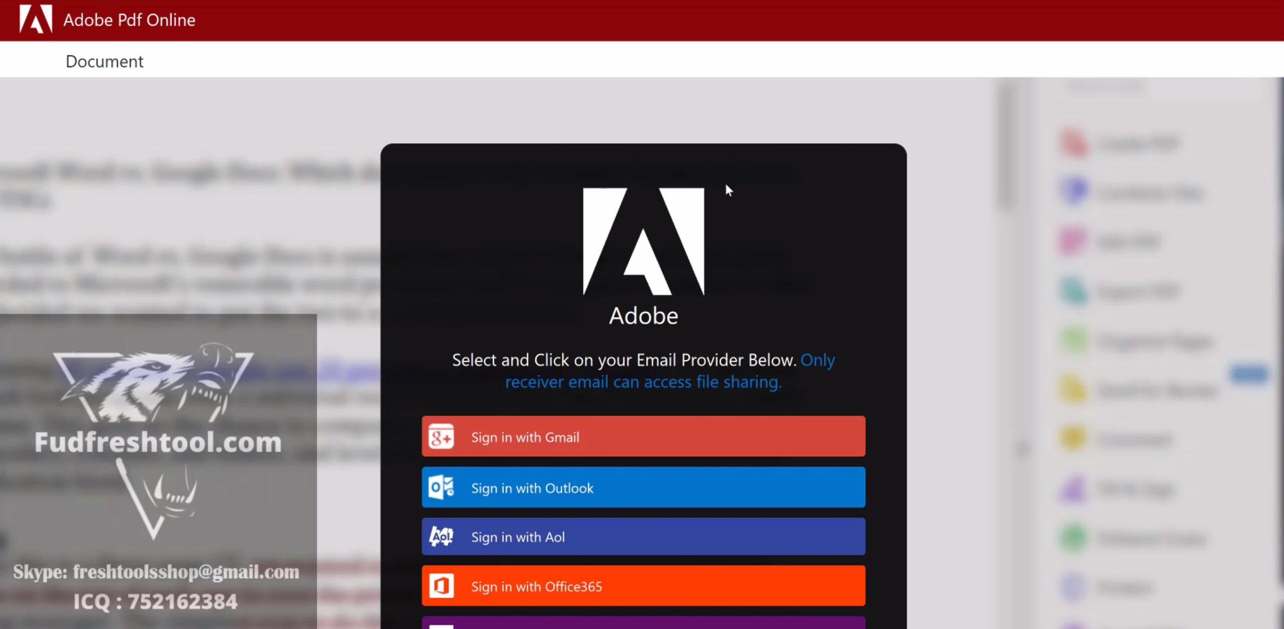 Adobe Scam Page 2021
