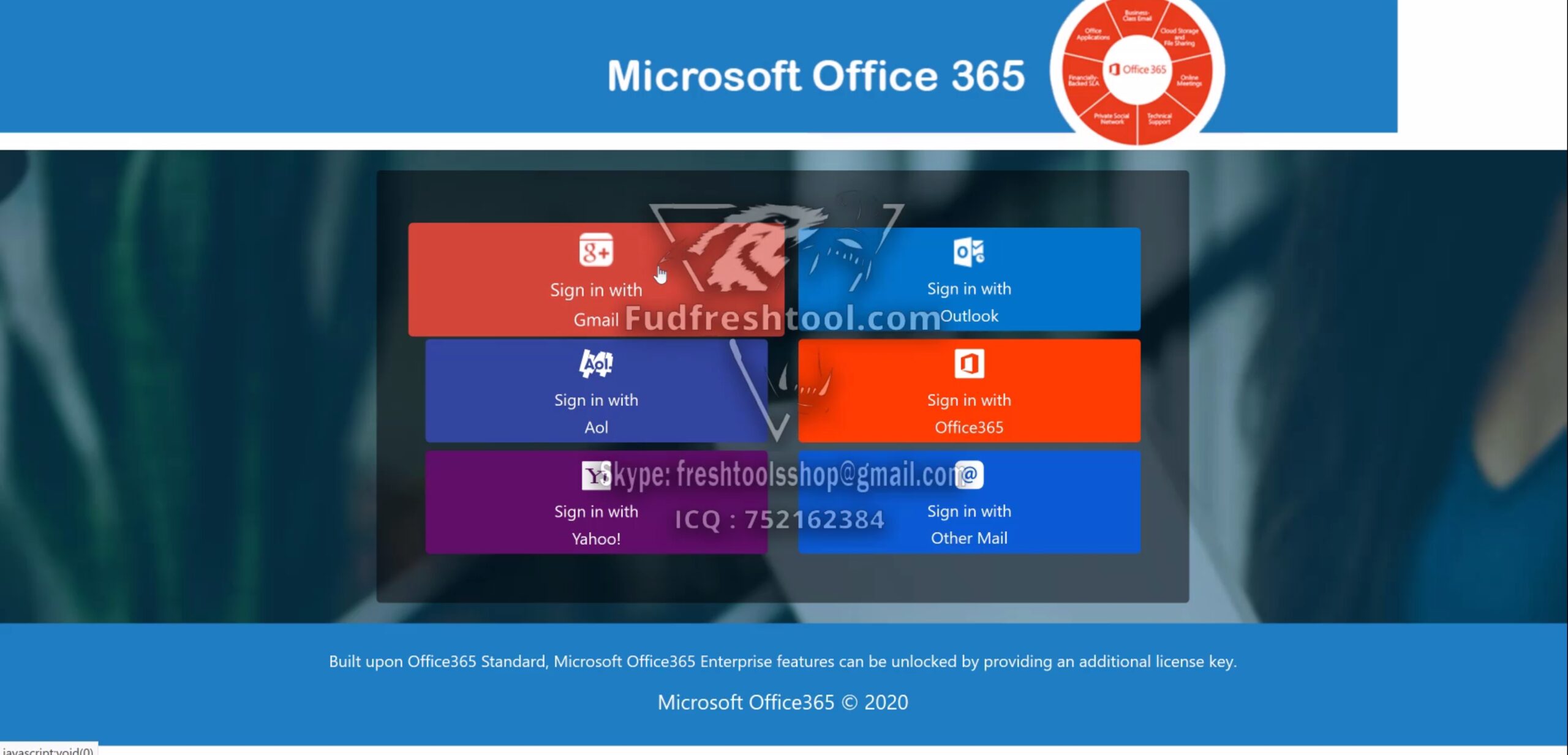 Latest Office 365 Scam Page
