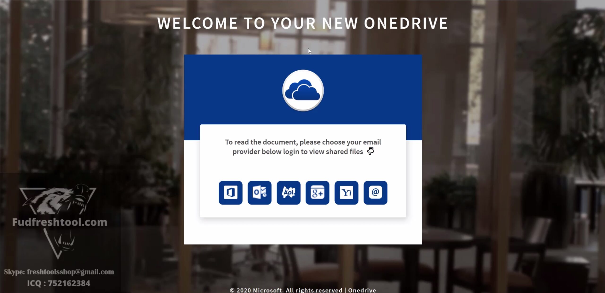 OneDrive Scam Page 2021