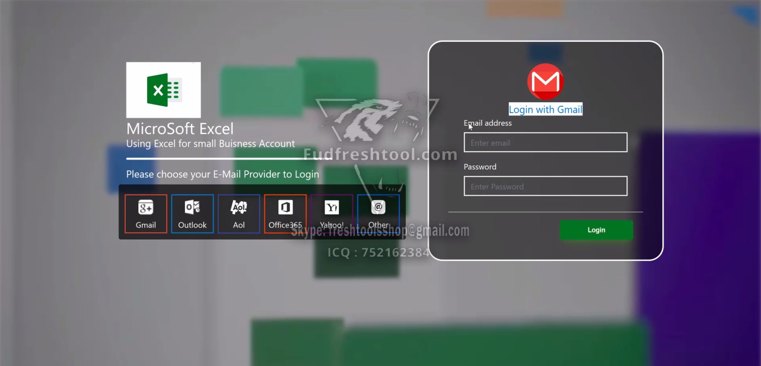 Excel New Scam Page