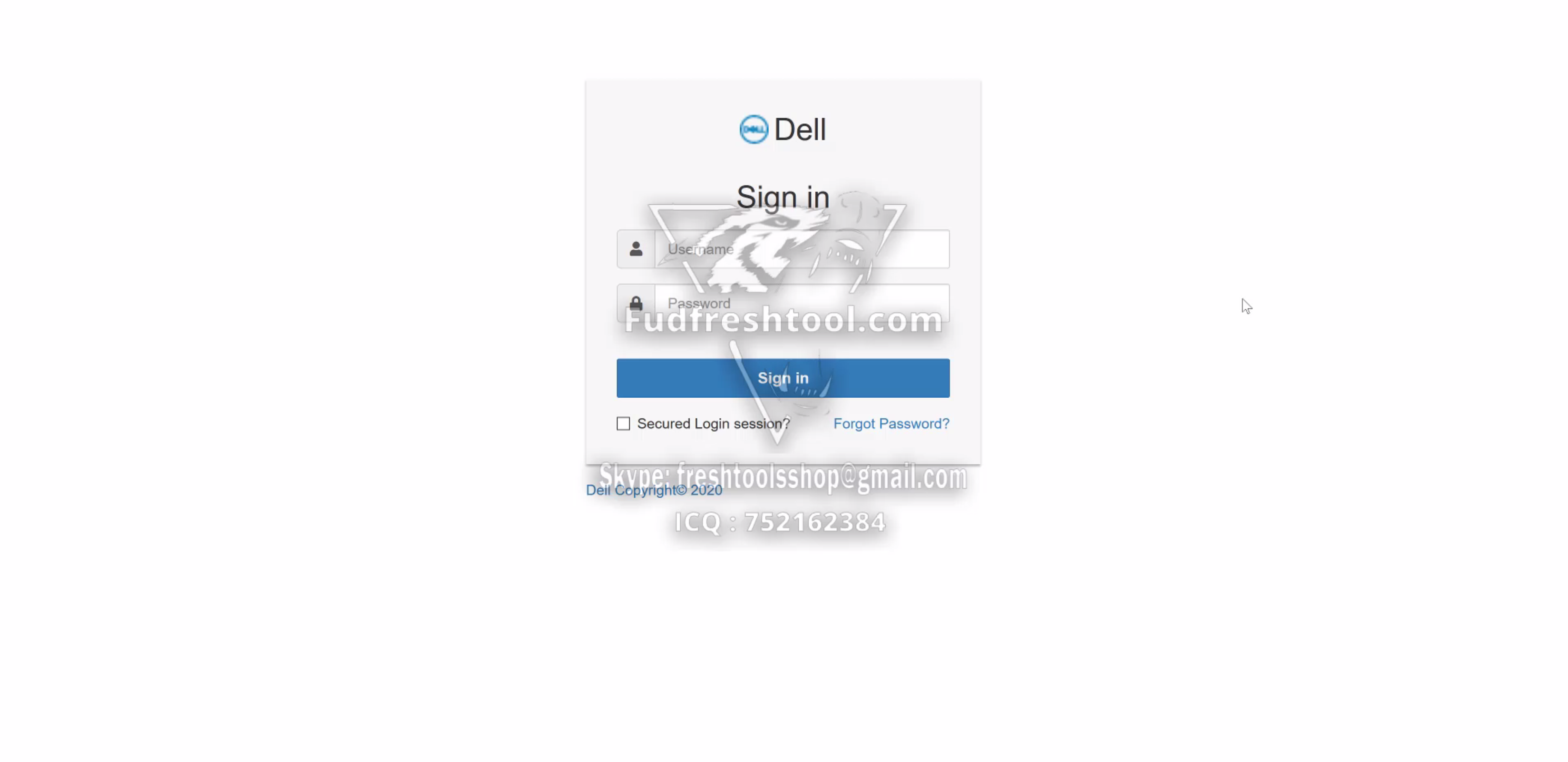 New Dell Scam Page