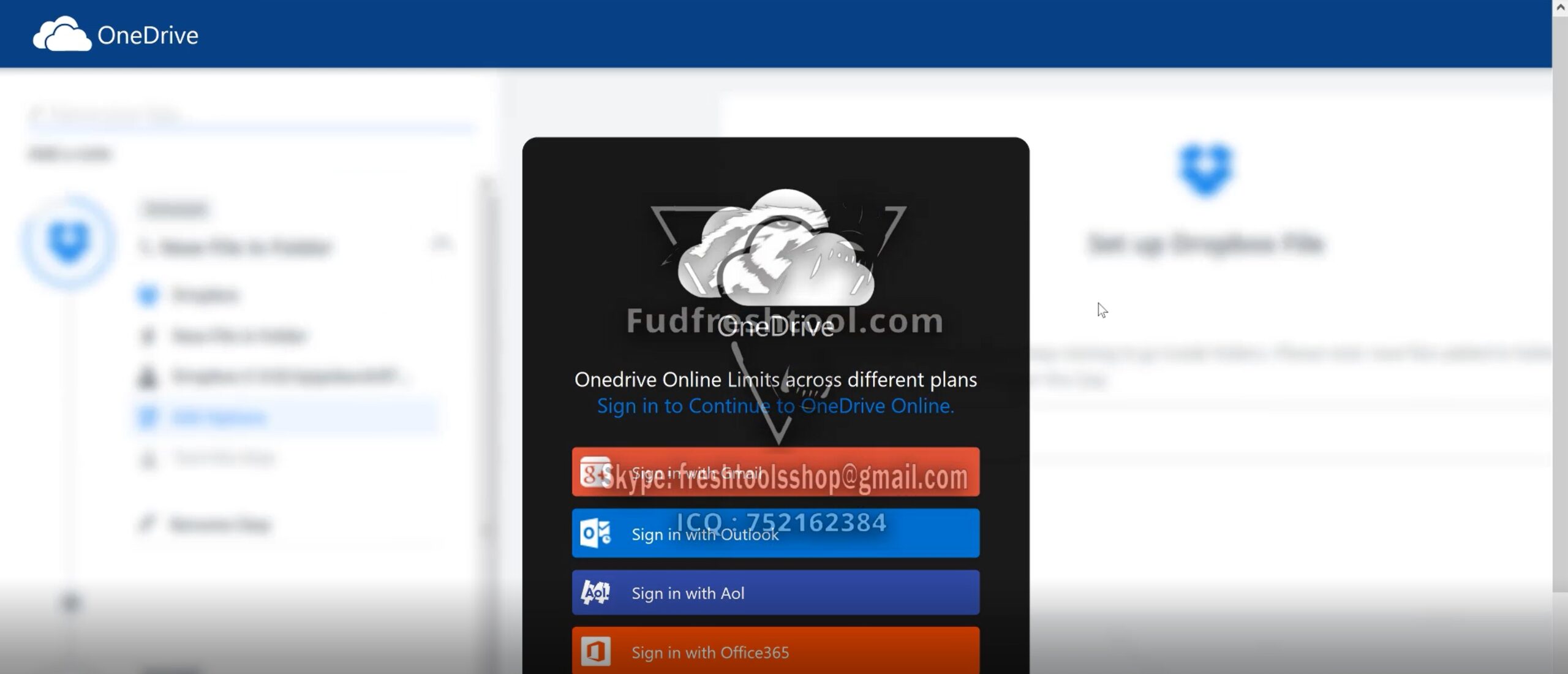 OneDrive Scam Page New
